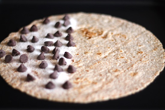 Chocolate Cinnamon Quesadilla