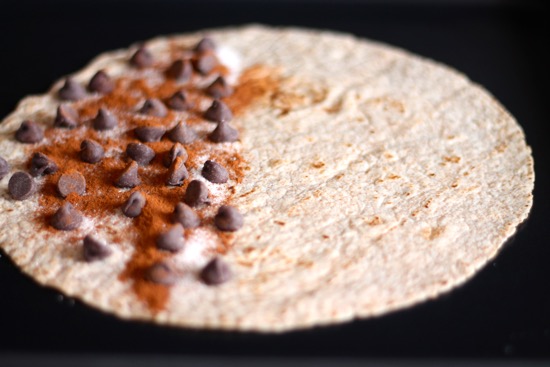 Chocolate Cinnamon Quesadilla