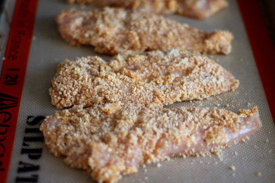 Almond Parmesan Crusted Chicken