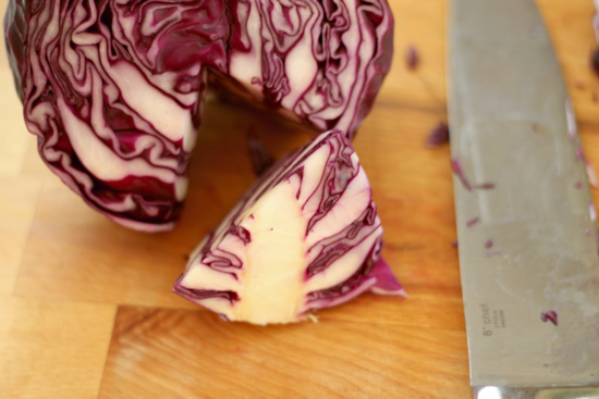 Cabbage is amazingly versatile & good all year round. It’s slightly sweet and extremely adaptable. Here's a step-by-step tutorial on how to shred cabbage! | sarahnspice.com