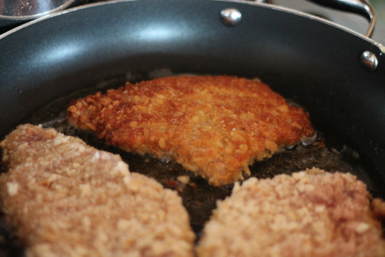 Jagerschnitzel with Bacon Mushroom Gravy and Spaetzle