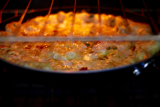 Broiling Frittata with Asparagus, Bruschetta, and Fontina. | sarahnspice.com