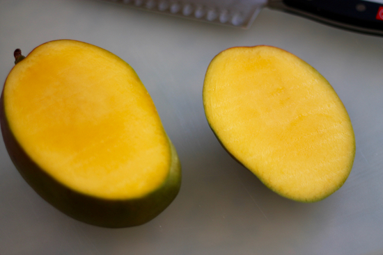 Mango for Mango Lassi that's sweet, creamy, cool and refreshing! This drink is absolutely perfect on a hot summer day! | sarahnspice.com