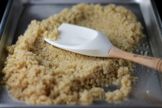 Quinoa Crisps are a super healthy crunchy treat you can sprinkle on yogurt, salads or smoothies. All you need is 2 ingredients and 30 minutes! | sarahnspice.com