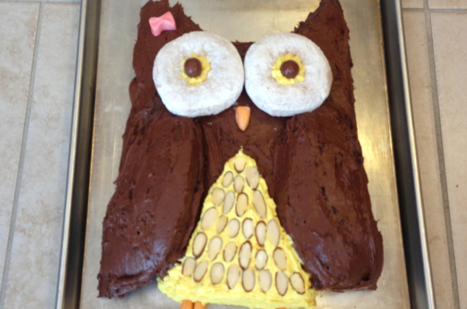 Owl Cake and Giveaway Winner!
