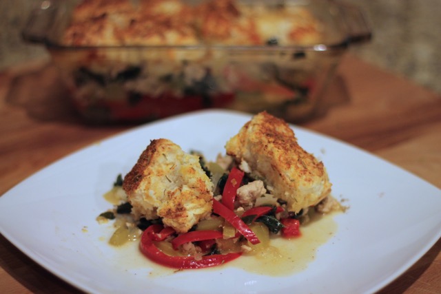 Blue Apron: Cheddar Biscuit-Topped Chicken Casserole
