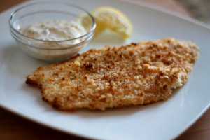 Crispy Fish with Lemon-Dill Sauce