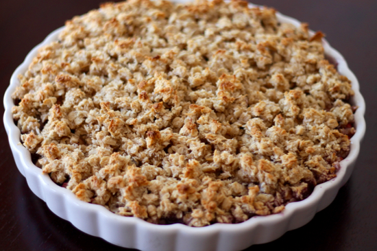 Apple Blueberry Crumble with Coconut