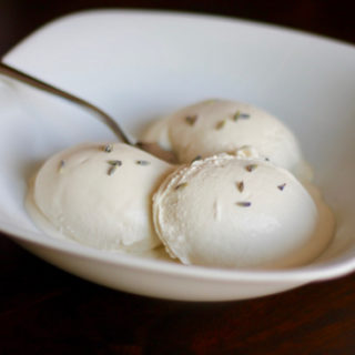 Honey Lavender Ice Cream is a rich and decadent dessert. It has a unique taste and is sweetened only with honey. This is a very special treat you must try! | sarahnspice.com